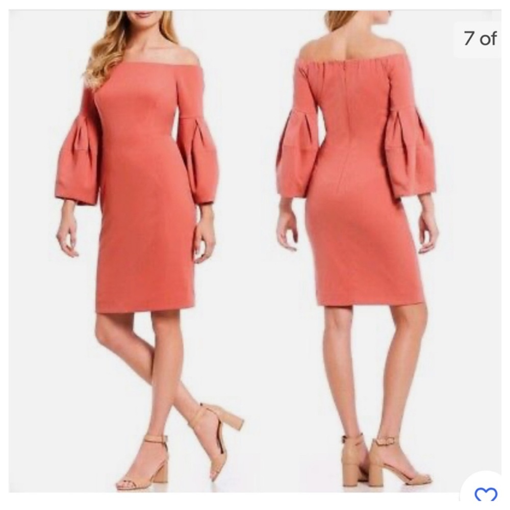 Antonio Melani Clovis Puff Sleeve Off the Shoulder Dress